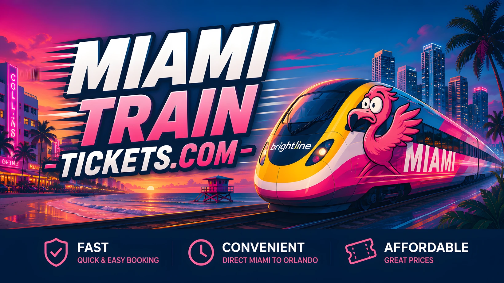 MiamiTrainTickets.com — fast, convenient and affordable train tickets from Miami